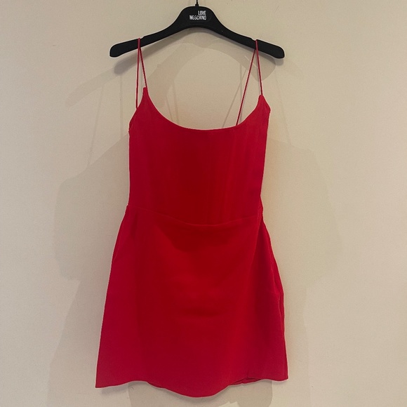 Alex Perry Caine Red Stretch Crepe Corset Mini Dress AU12/US8 - Picture 1 of 9